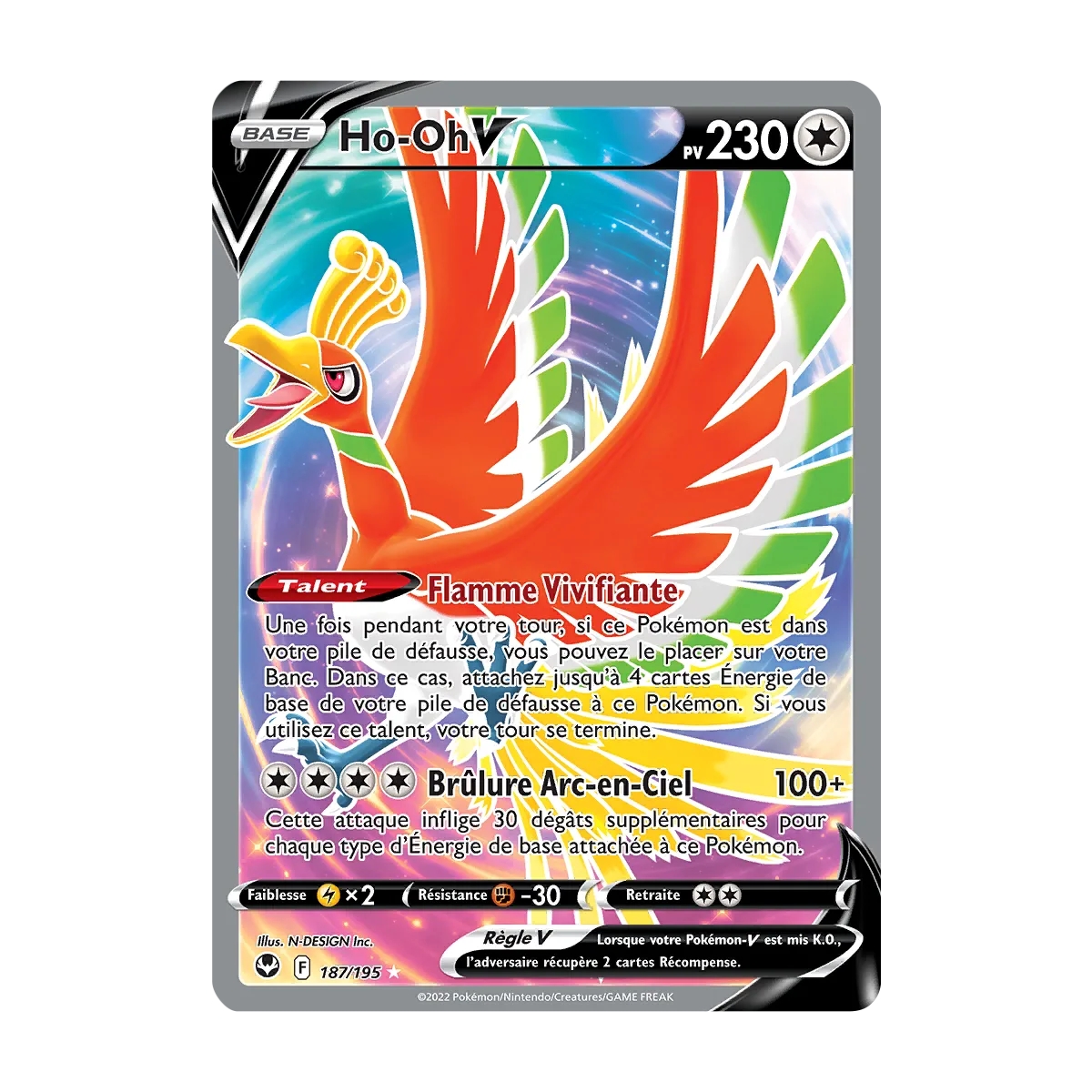 Découvrez Ho-Oh, carte Ultra rare de la série Tempête Argentée