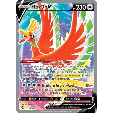 Découvrez Ho-Oh, carte Ultra rare de la série Tempête Argentée