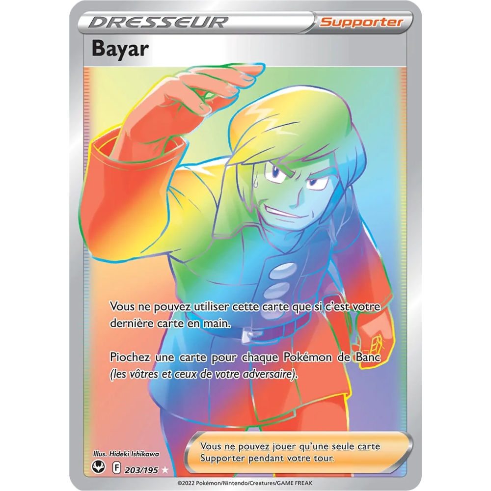 Bayar 203/195 : Joyau Arc-en-ciel rare de l'extension Pokémon Tempête Argentée