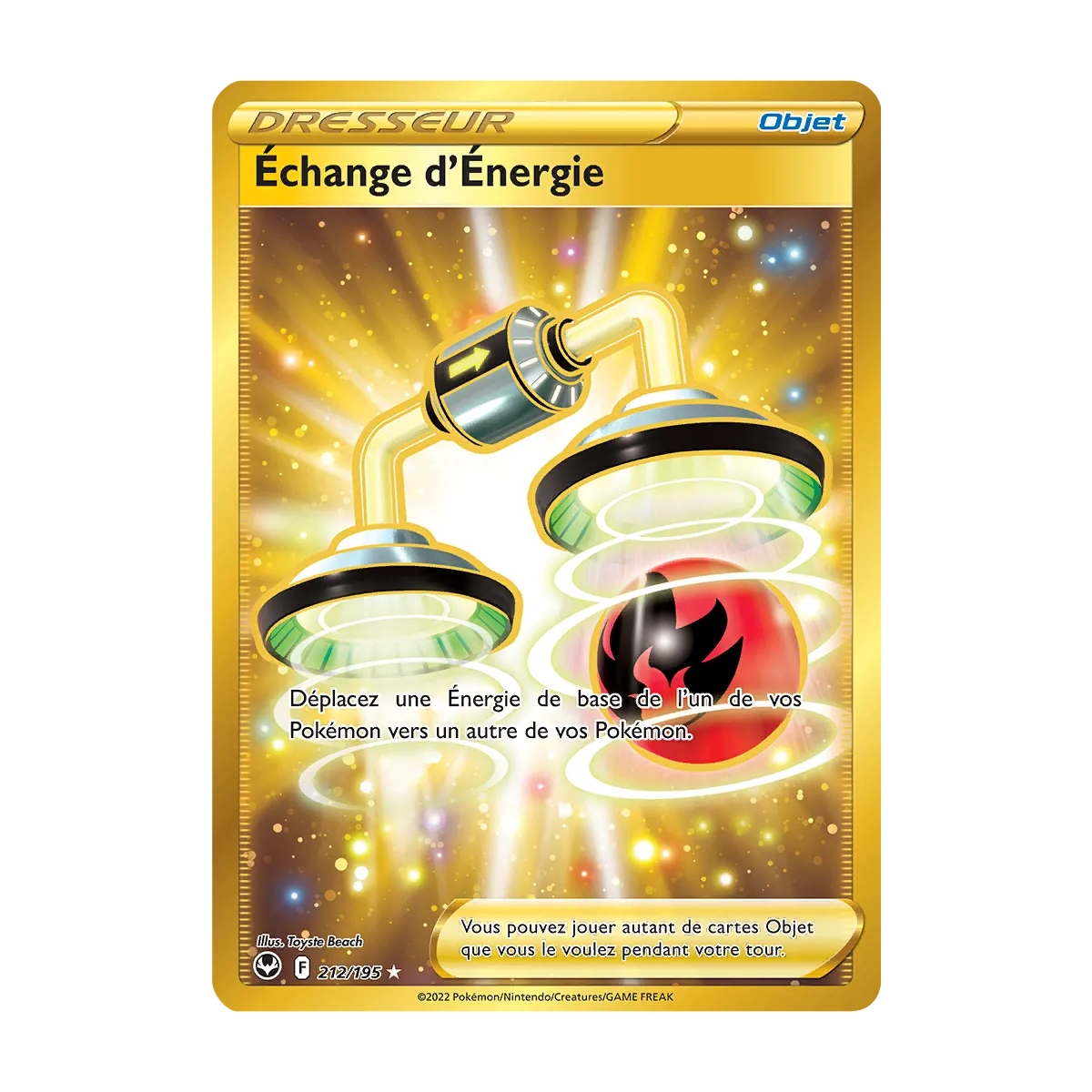 Échange d'Énergie 212/195 : Joyau Secrète rare de l'extension Pokémon Tempête Argentée