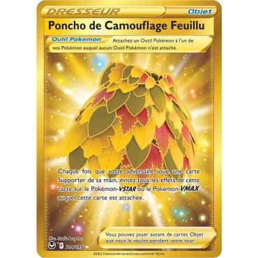 Découvrez Poncho de Camouflage Feuillu, carte Secrète rare de la série Tempête Argentée