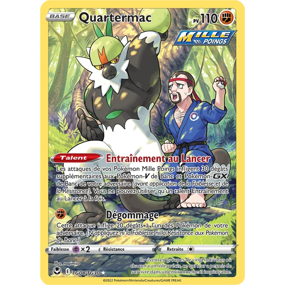 Carte Quartermac - Galerie des Dresseurs holographique rare de Pokémon Tempête Argentée TG08/TG30