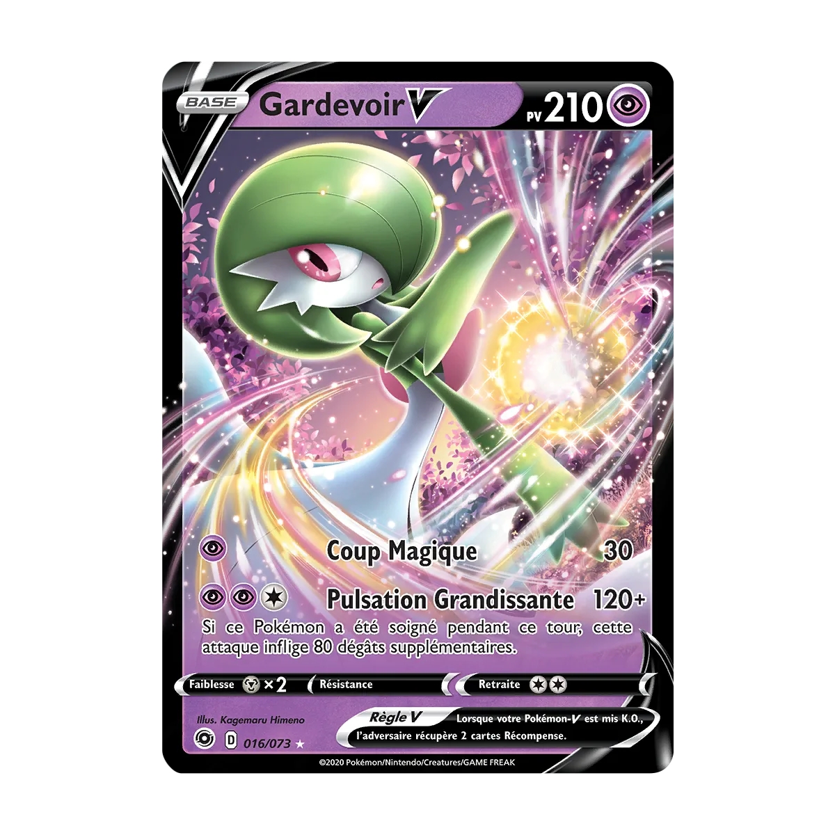 Découvrez Gardevoir, carte Holographique rare V de la série La Voie du Maître