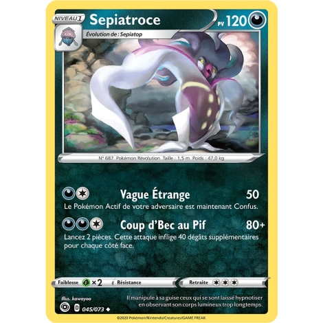 Sepiatroce 045/073 : Joyau Peu commune (Brillante) de l'extension Pokémon La Voie du Maître