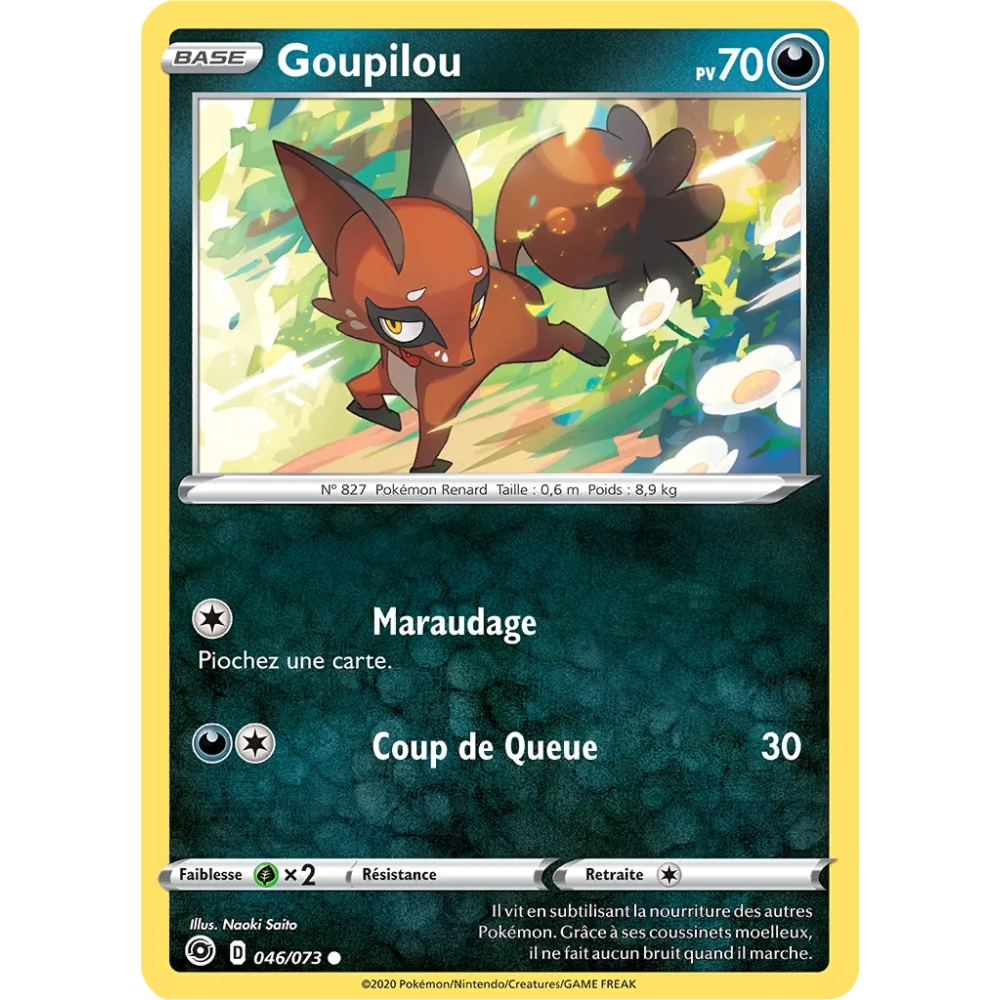 Goupilou 046/073 : Joyau Commune (Brillante) de l'extension Pokémon La Voie du Maître