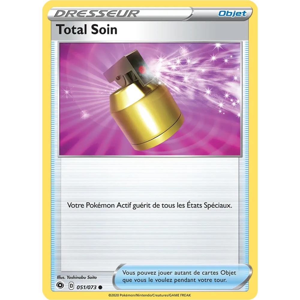 Carte Total Soin - Commune (Brillante) de Pokémon La Voie du Maître 051/073