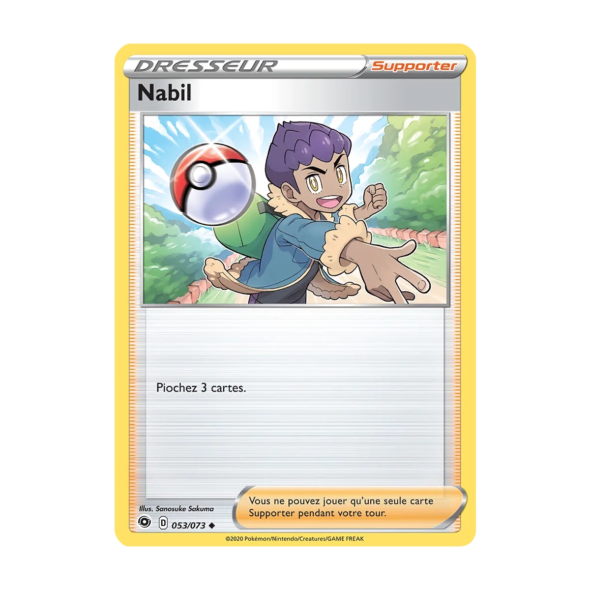 Nabil 053/073 : Joyau Peu commune (Brillante) de l'extension Pokémon La Voie du Maître