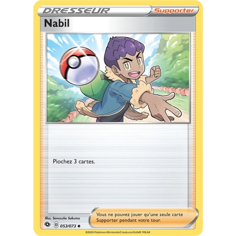 Nabil 053/073 : Joyau Peu commune (Brillante) de l'extension Pokémon La Voie du Maître