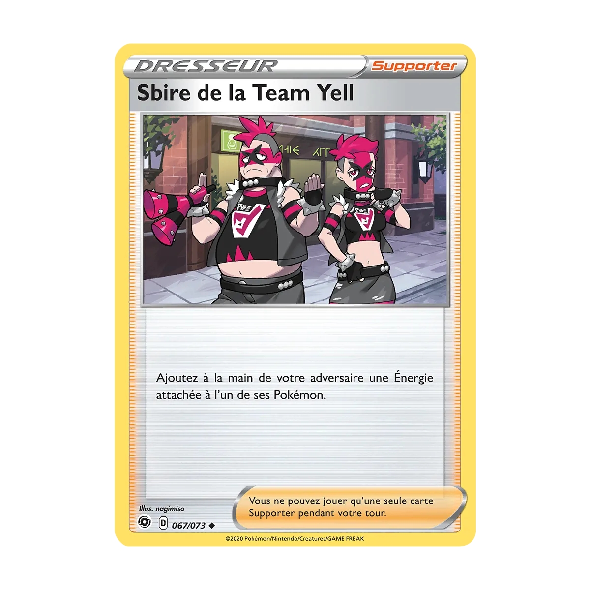 Sbire de la Team Yell 067/073 : Joyau Peu commune (Brillante) de l'extension Pokémon La Voie du Maître