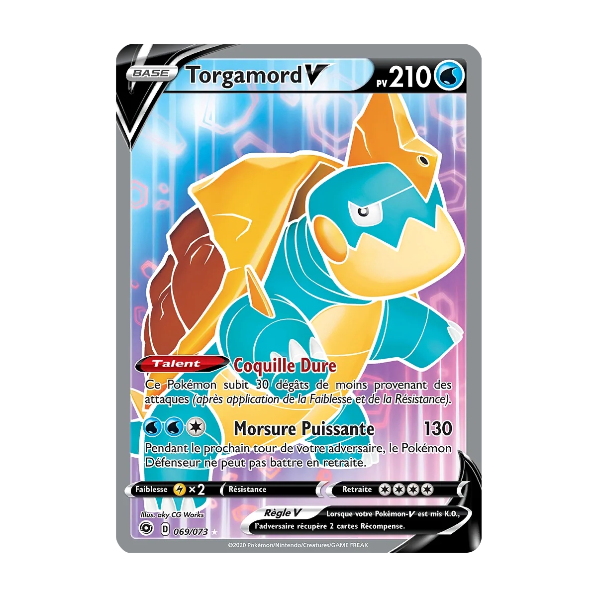 Torgamord 069/073 : Joyau Ultra rare de l'extension Pokémon La Voie du Maître