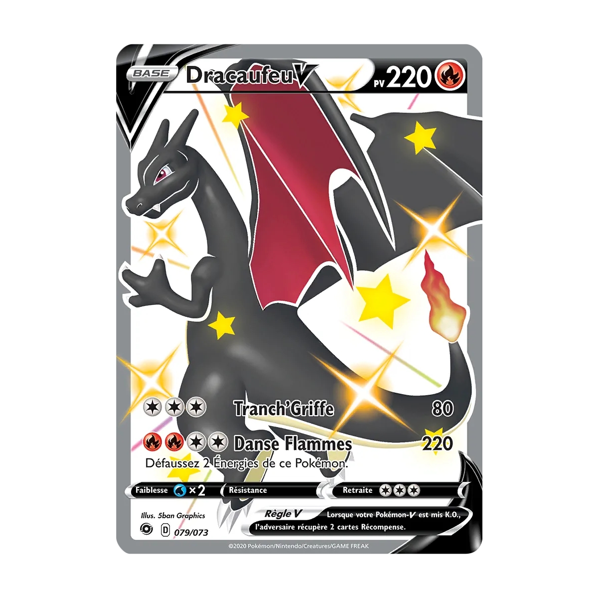 Carte Dracaufeu - Secrète rare de Pokémon La Voie du Maître 079/073
