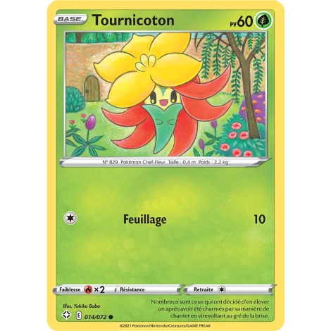 Carte Tournicoton - Commune (Brillante) de Pokémon Destinées Radieuses 014/072