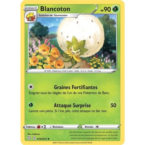 Blancoton 015/072 : Joyau Peu commune (Brillante) de l'extension Pokémon Destinées Radieuses