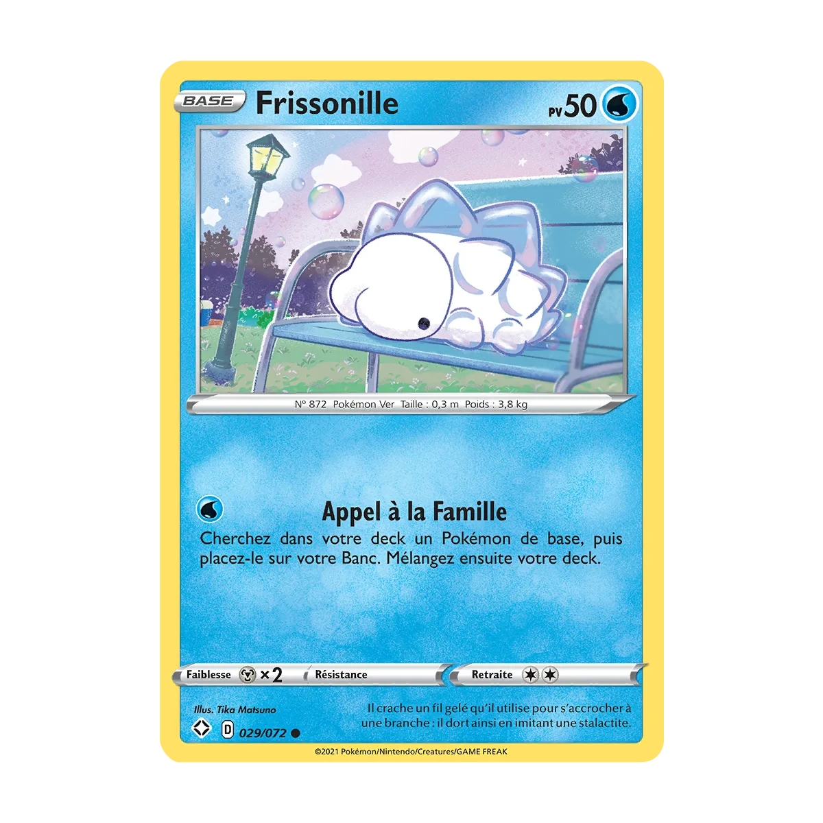 Carte Frissonille - Commune (Brillante) de Pokémon Destinées Radieuses 029/072