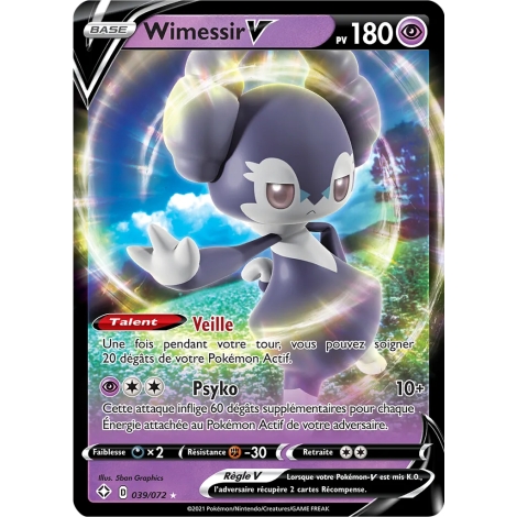 Carte Wimessir - Holographique rare V de Pokémon Destinées Radieuses 039/072