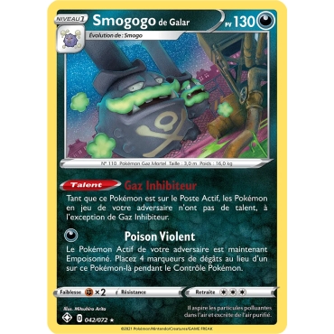 Smogogo de Galar - Holographique rare Destinées Radieuses 042/072
