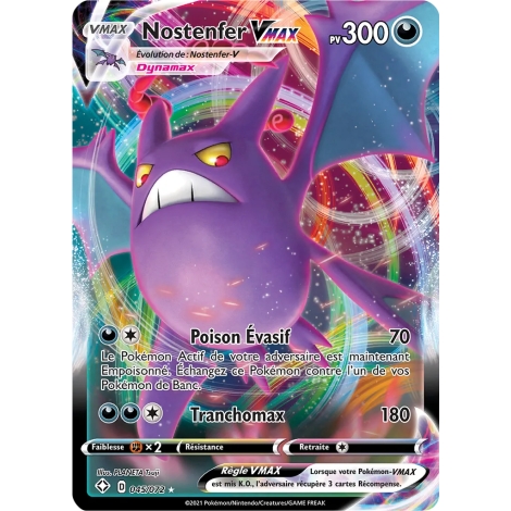 Nostenfer 045/072 : Joyau Holographique rare VMAX de l'extension Pokémon Destinées Radieuses