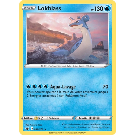 Lokhlass 048/202 : Joyau Rare (Brillante) de l'extension Pokémon Épée et Bouclier