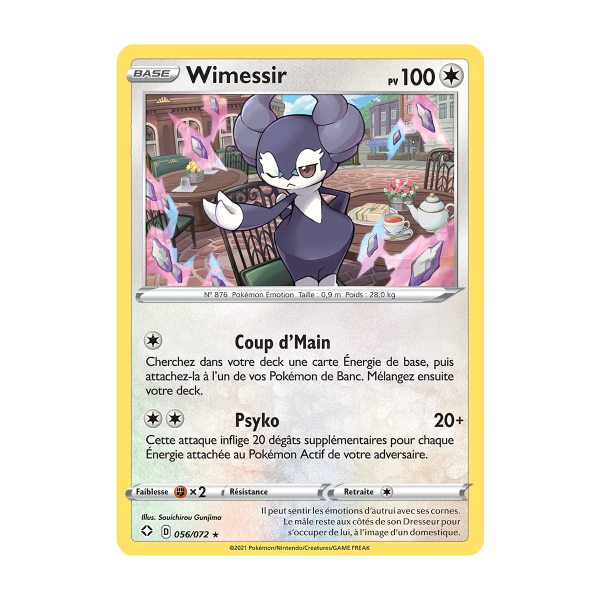 Carte Wimessir - Holographique rare de Pokémon Destinées Radieuses 056/072