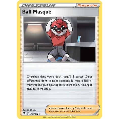 Carte Ball Masqué - Peu commune (Brillante) de Pokémon Destinées Radieuses 057/072