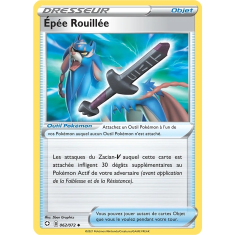 Épée Rouillée 062/072 : Joyau Peu commune (Brillante) de l'extension Pokémon Destinées Radieuses