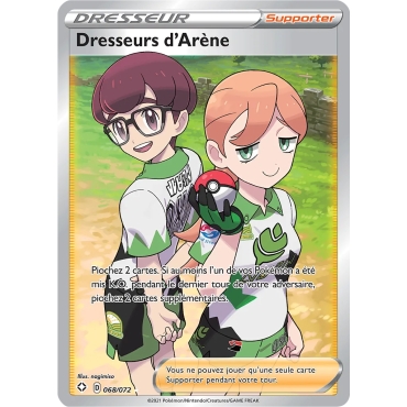 Carte Dresseurs d'Arène - Ultra rare de Pokémon Destinées Radieuses 068/072