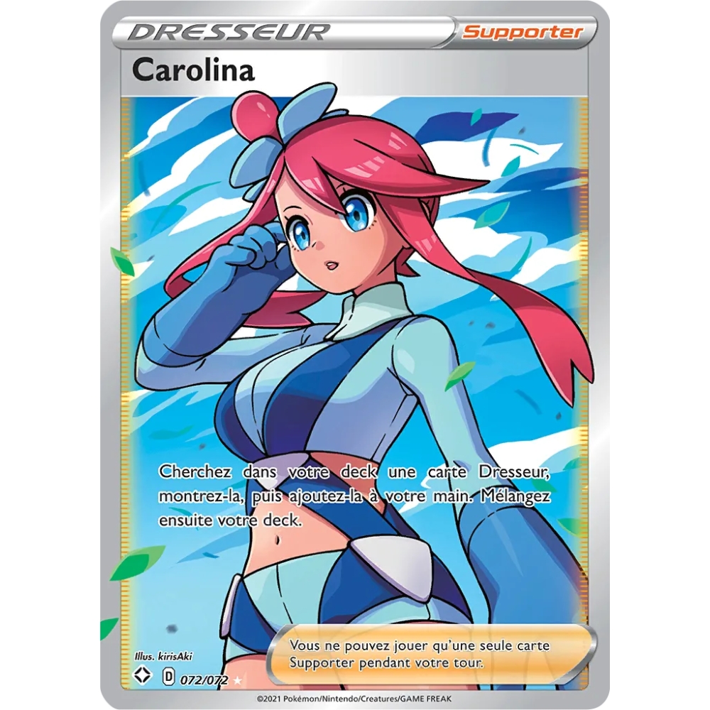 Carolina 072/072 : Joyau Ultra rare de l'extension Pokémon Destinées Radieuses