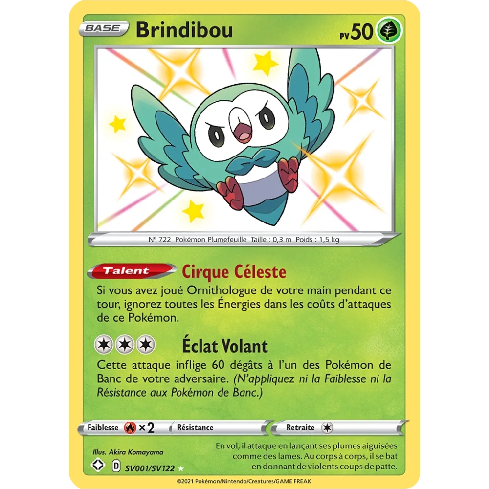 Brindibou SV001/SV122 : Joyau Chromatique rare de l'extension Pokémon Destinées Radieuses