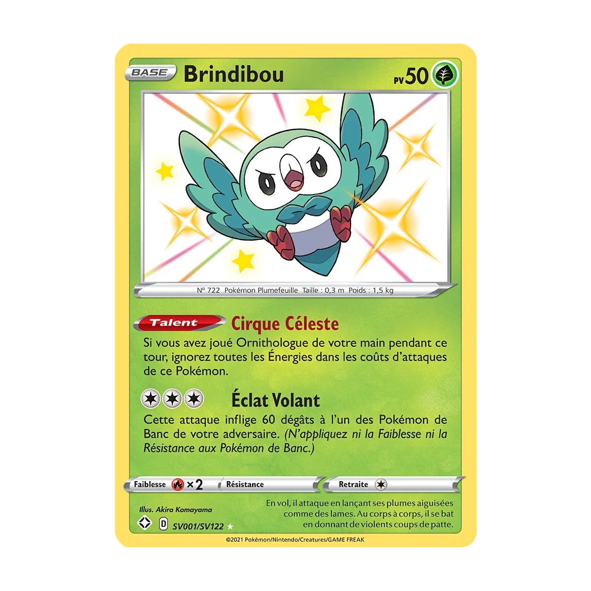 Brindibou SV001/SV122 : Joyau Chromatique rare de l'extension Pokémon Destinées Radieuses