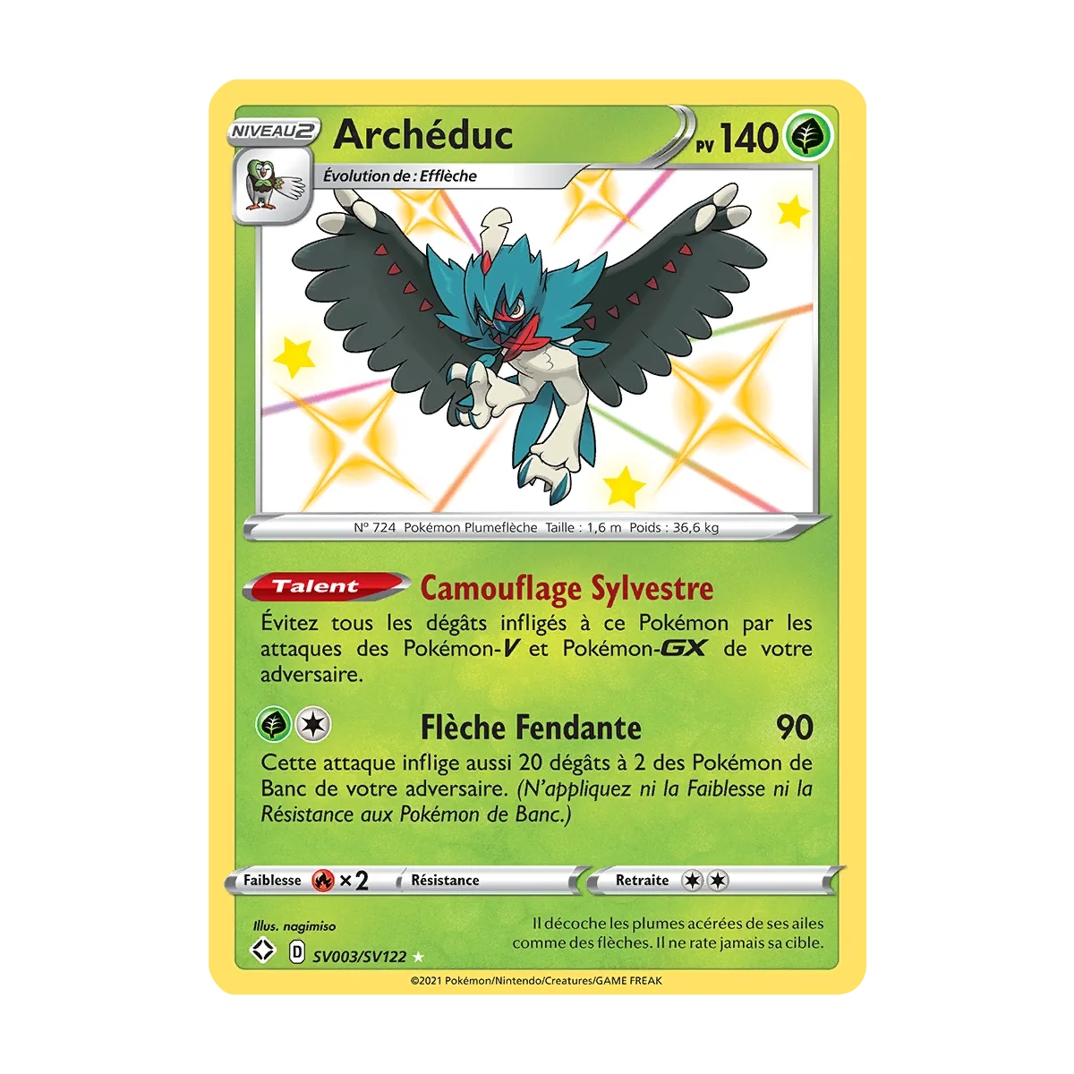 Archéduc SV003/SV122 : Joyau Chromatique rare de l'extension Pokémon Destinées Radieuses