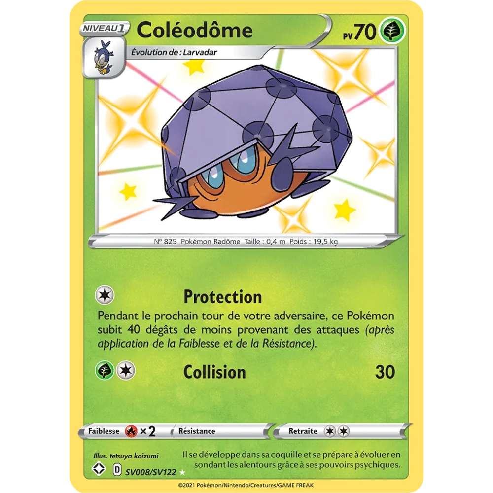 Coléodôme SV008/SV122 : Joyau Chromatique rare de l'extension Pokémon Destinées Radieuses