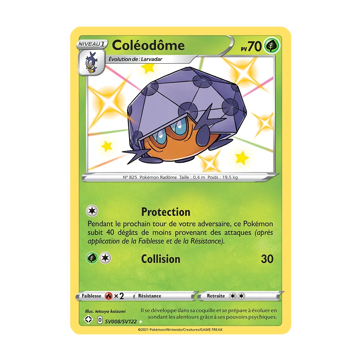 Coléodôme SV008/SV122 : Joyau Chromatique rare de l'extension Pokémon Destinées Radieuses