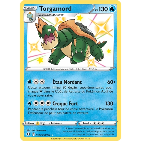 Torgamord SV029/SV122 : Joyau Chromatique rare de l'extension Pokémon Destinées Radieuses