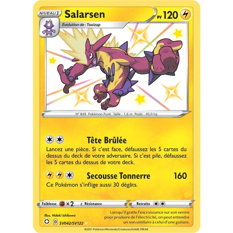 Salarsen SV042/SV122 : Joyau Chromatique rare de l'extension Pokémon Destinées Radieuses