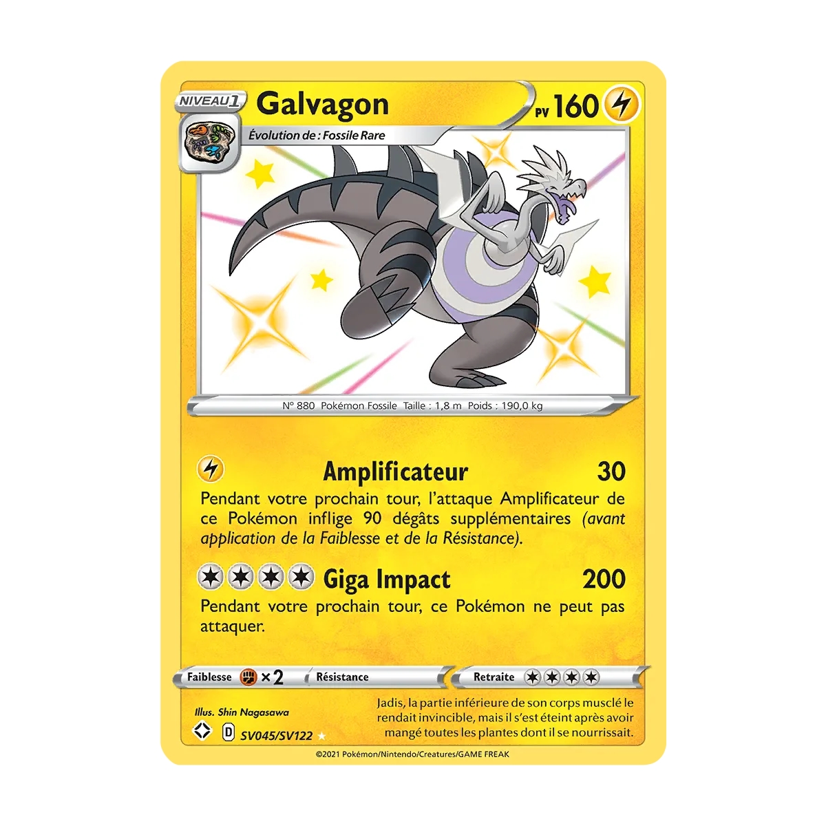 Galvagon SV045/SV122 : Joyau Chromatique rare de l'extension Pokémon Destinées Radieuses