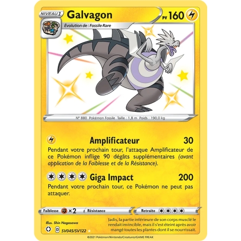 Galvagon SV045/SV122 : Joyau Chromatique rare de l'extension Pokémon Destinées Radieuses