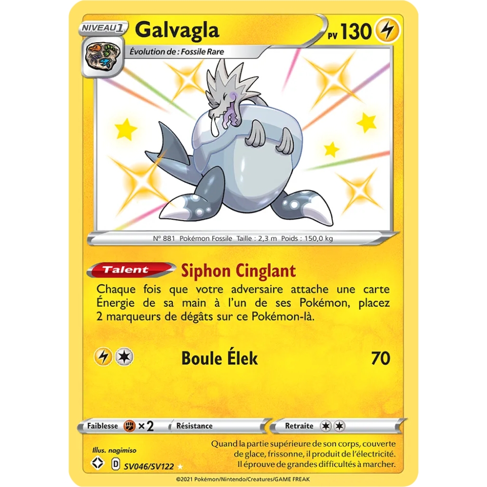 Galvagla SV046/SV122 : Joyau Chromatique rare de l'extension Pokémon Destinées Radieuses