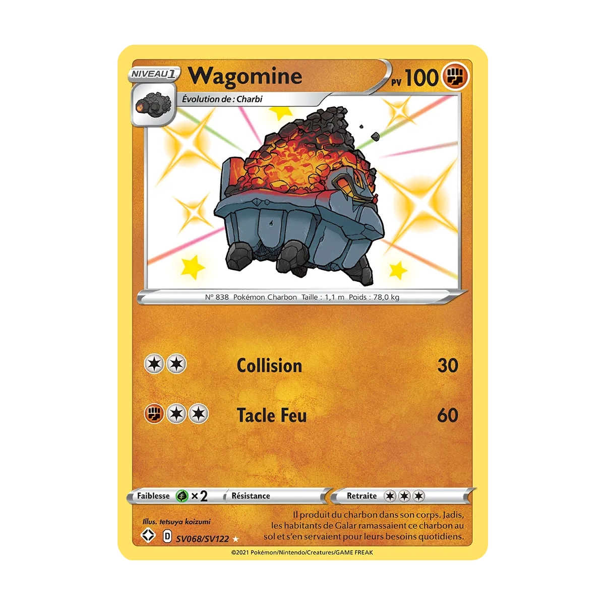 Wagomine SV068/SV122 : Joyau Chromatique rare de l'extension Pokémon Destinées Radieuses