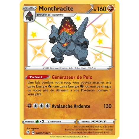 Découvrez Monthracite, carte Chromatique rare de la série Destinées Radieuses