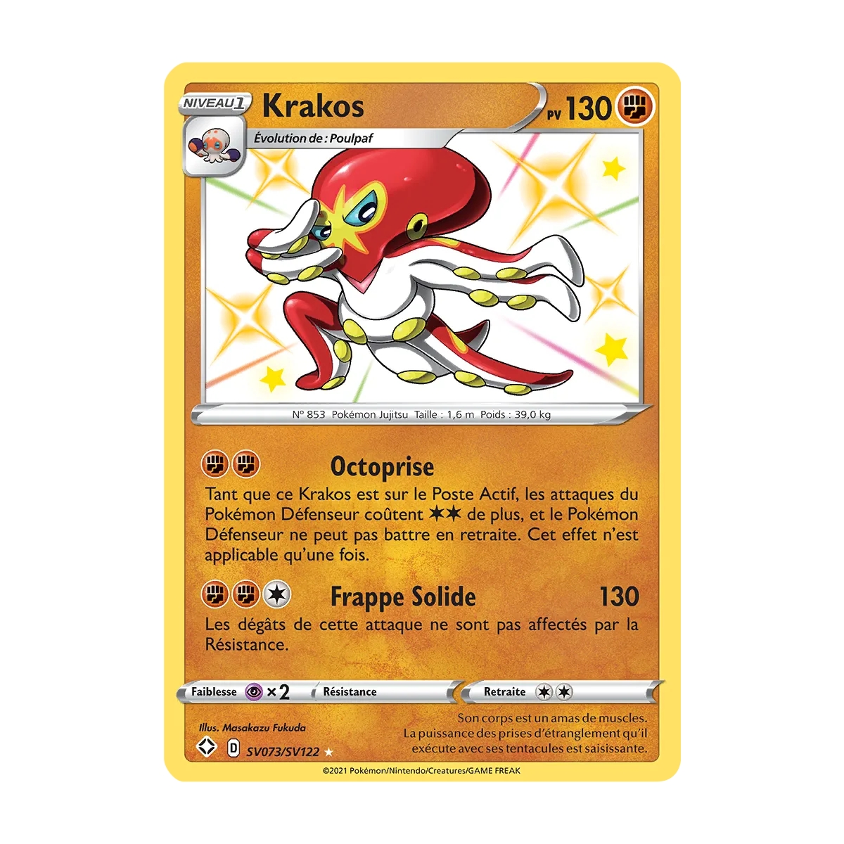 Krakos SV073/SV122 : Joyau Chromatique rare de l'extension Pokémon Destinées Radieuses