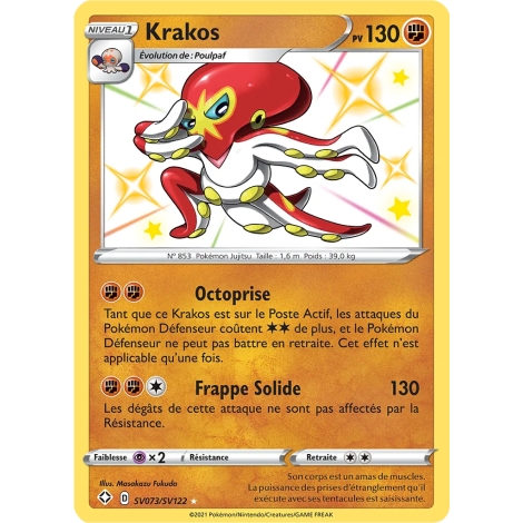 Krakos SV073/SV122 : Joyau Chromatique rare de l'extension Pokémon Destinées Radieuses