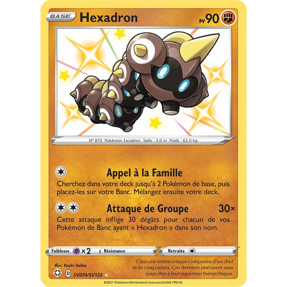 Hexadron SV074/SV122 : Joyau Chromatique rare de l'extension Pokémon Destinées Radieuses