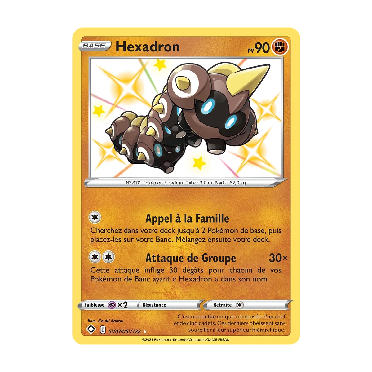 Hexadron SV074/SV122 : Joyau Chromatique rare de l'extension Pokémon Destinées Radieuses