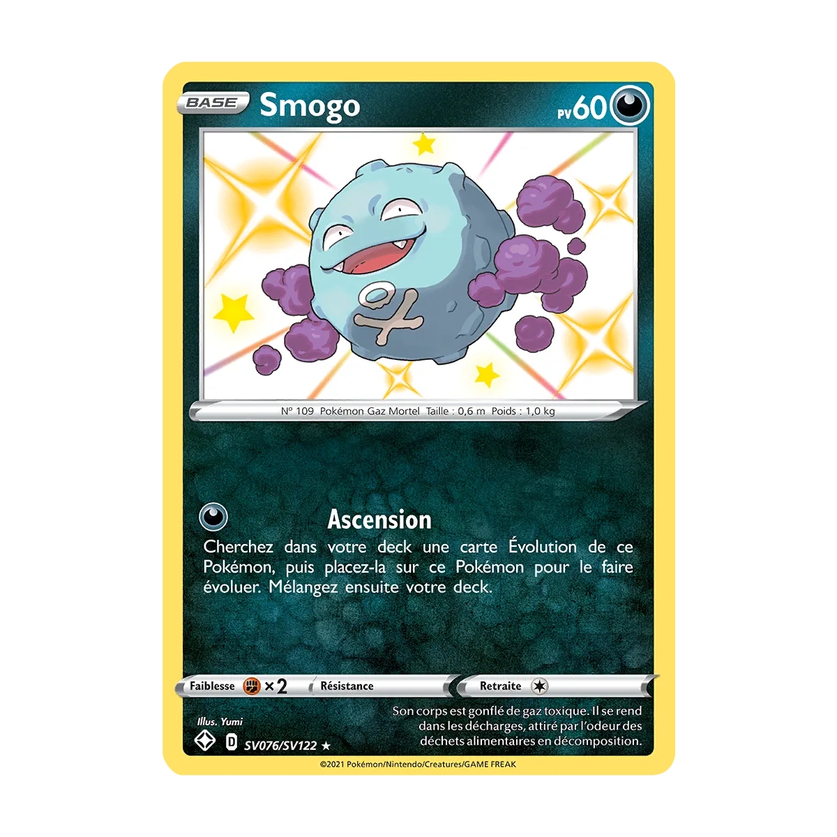 Smogo SV076/SV122 : Joyau Chromatique rare de l'extension Pokémon Destinées Radieuses