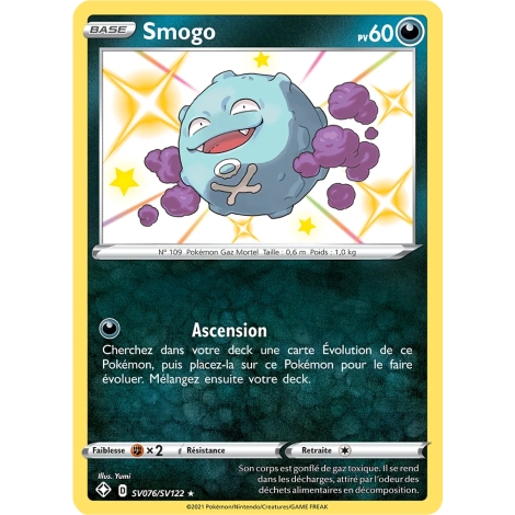 Smogo SV076/SV122 : Joyau Chromatique rare de l'extension Pokémon Destinées Radieuses