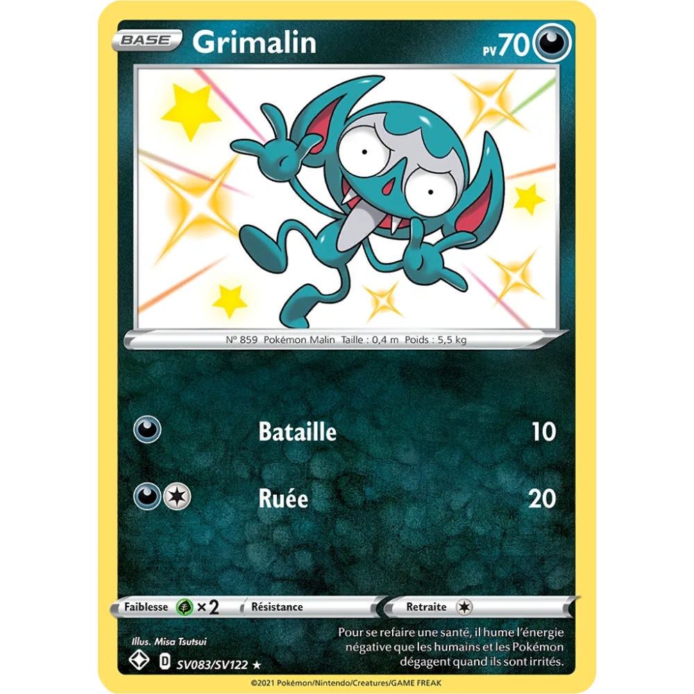 Grimalin SV083/SV122 : Joyau Chromatique rare de l'extension Pokémon Destinées Radieuses