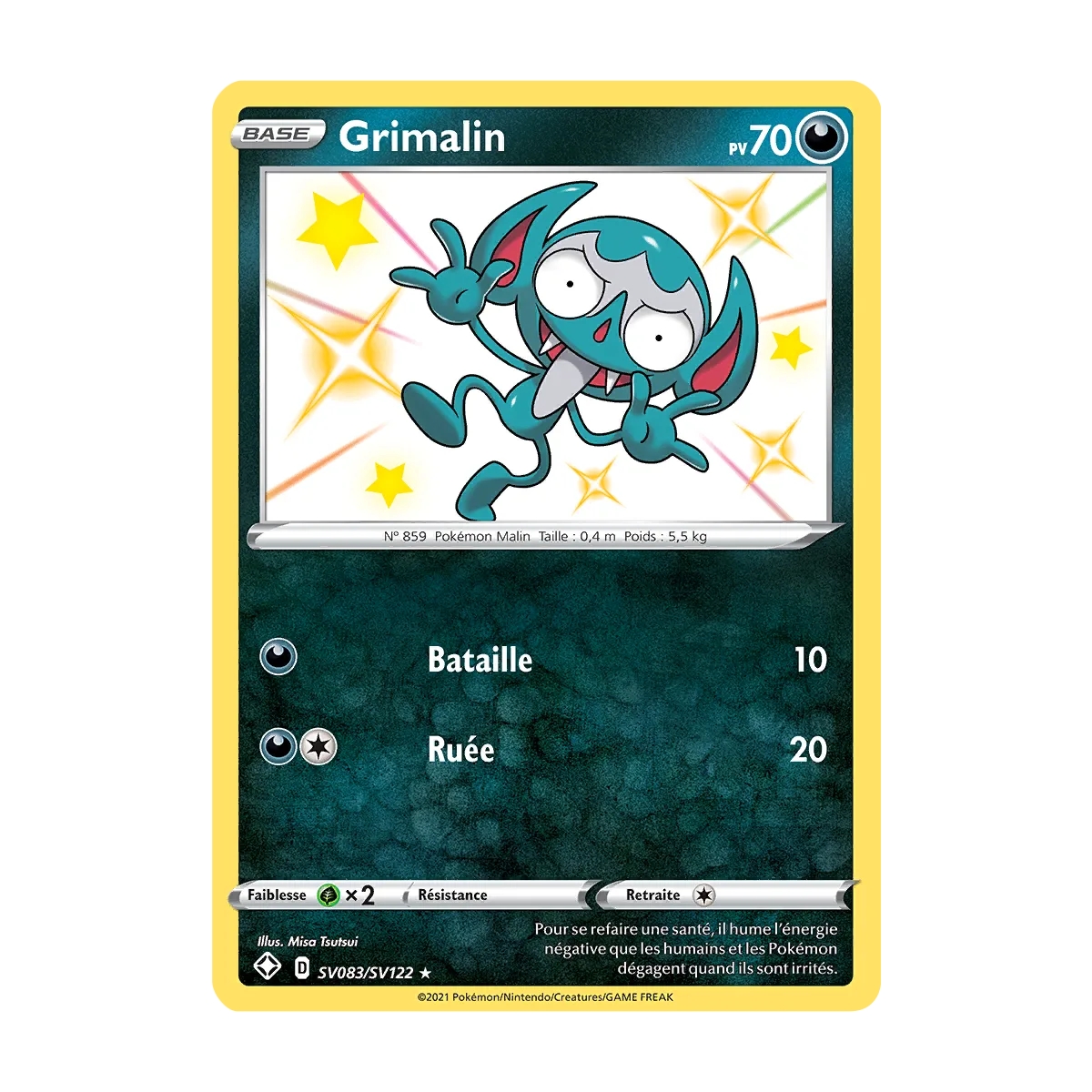 Grimalin SV083/SV122 : Joyau Chromatique rare de l'extension Pokémon Destinées Radieuses