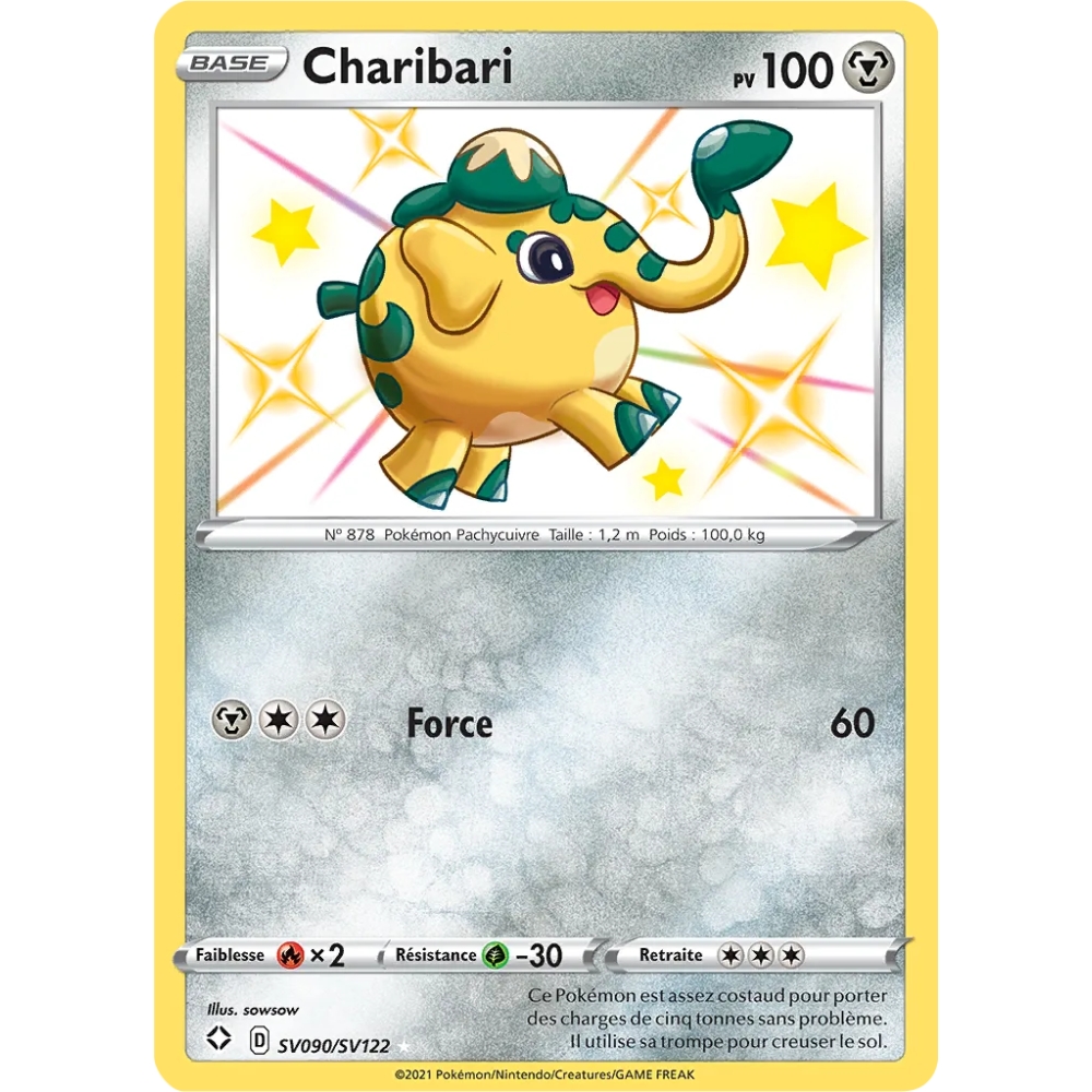 Charibari SV090/SV122 : Joyau Chromatique rare de l'extension Pokémon Destinées Radieuses