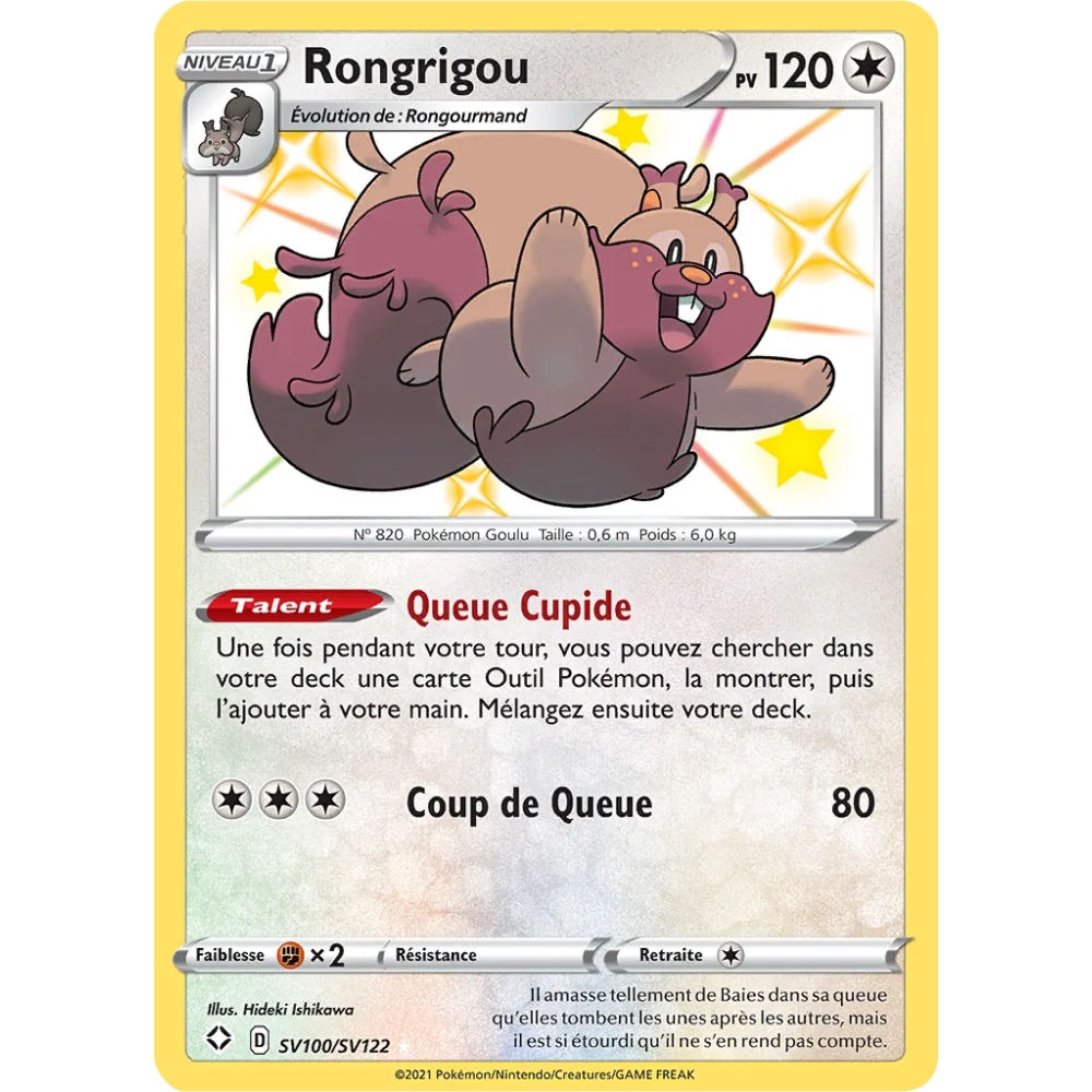 Rongrigou SV100/SV122 : Joyau Chromatique rare de l'extension Pokémon Destinées Radieuses