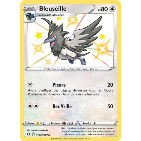 Bleuseille SV102/SV122 : Joyau Chromatique rare de l'extension Pokémon Destinées Radieuses